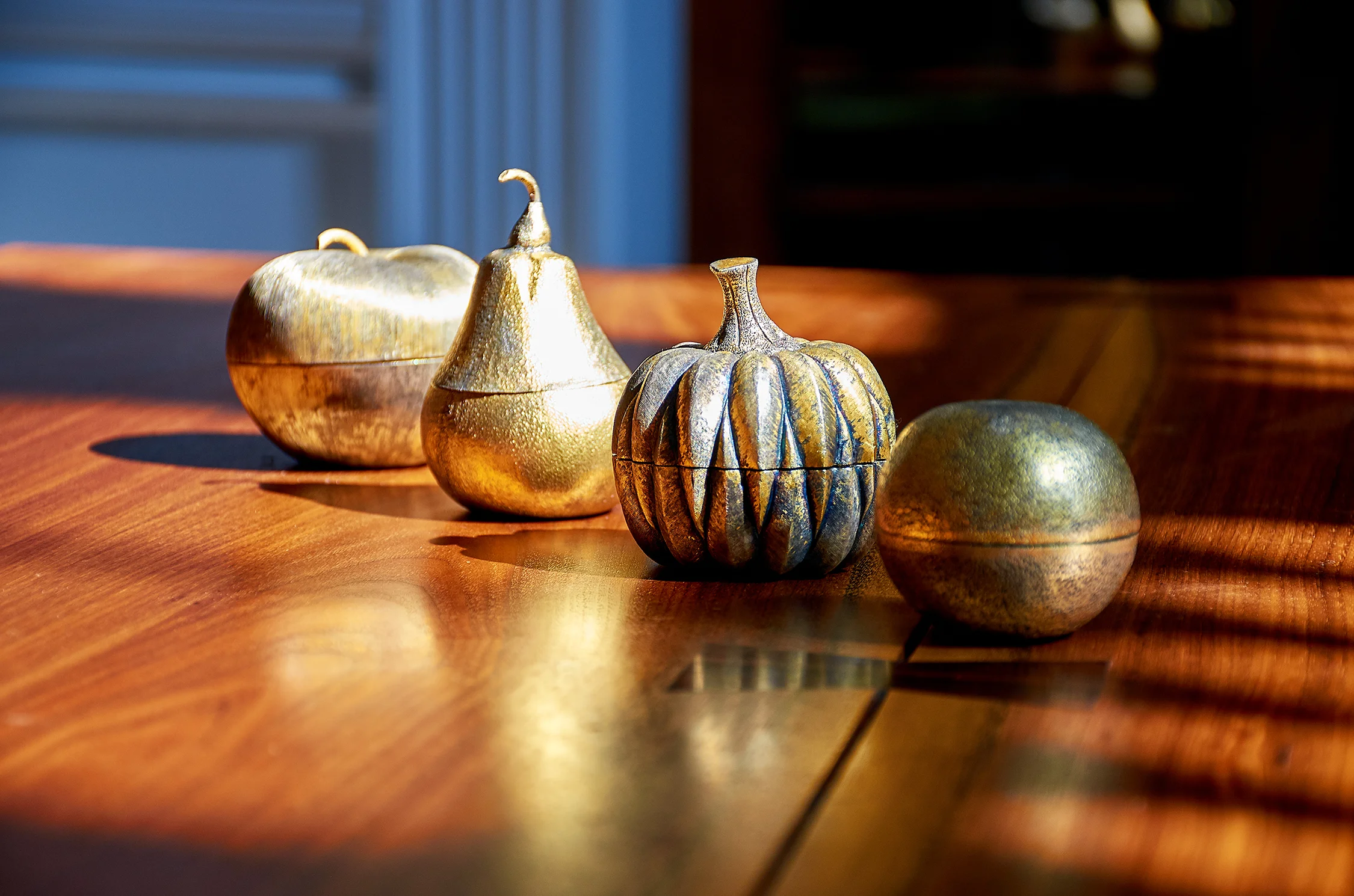 Collection of Tiffany & Co. Gilt Sterling Silver Fruit by